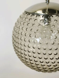 Clearance Pamono Space Age Glass Pendant Lamp by Rolf Krüger for Staff, Germany