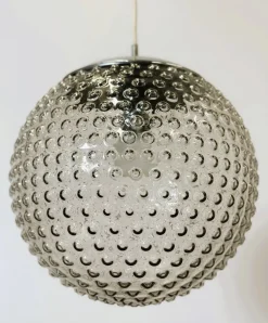 Clearance Pamono Space Age Glass Pendant Lamp by Rolf Krüger for Staff, Germany