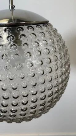 Clearance Pamono Space Age Glass Pendant Lamp by Rolf Krüger for Staff, Germany