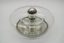 Clearance Pamono Space Age Glass Wall Lamp, 1960s