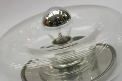 Clearance Pamono Space Age Glass Wall Lamp, 1960s