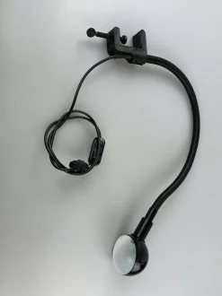 Clearance Pamono Space Age Gooseneck Clamp Lamp in Metal, 1960s