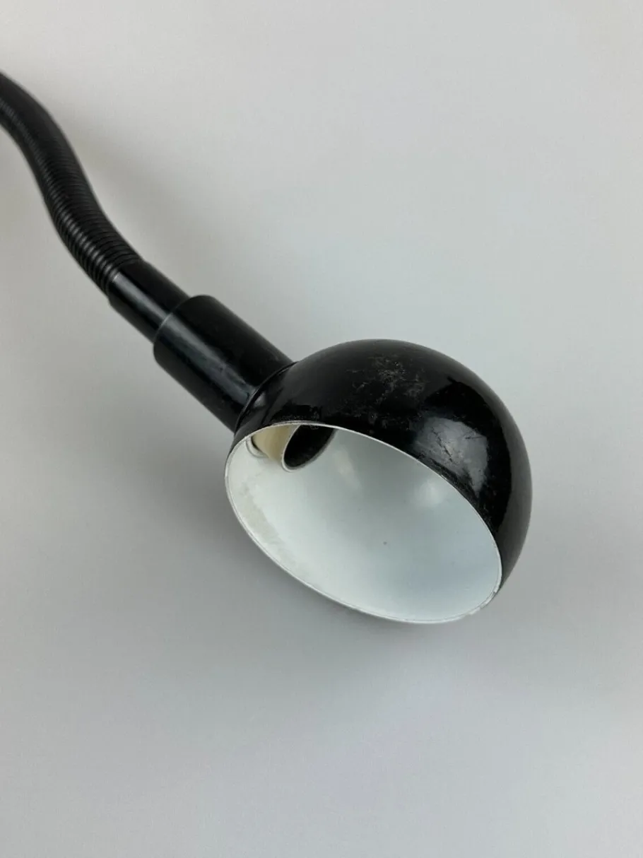 Clearance Pamono Space Age Gooseneck Clamp Lamp in Metal, 1960s