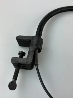 Clearance Pamono Space Age Gooseneck Clamp Lamp in Metal, 1960s