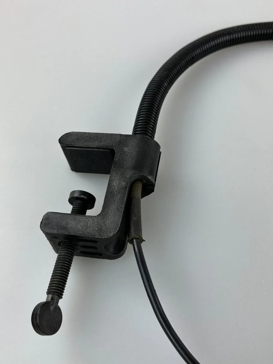 Clearance Pamono Space Age Gooseneck Clamp Lamp in Metal, 1960s