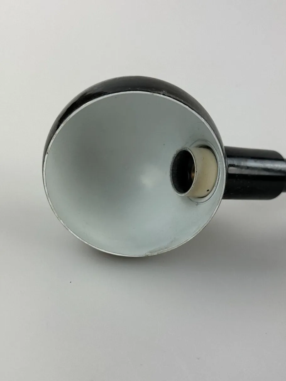 Clearance Pamono Space Age Gooseneck Clamp Lamp in Metal, 1960s