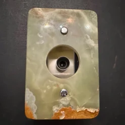 Best Pamono Space Age Italian Green and Brown Onyx Marble Wall Sconces, 1970s, Set of 2