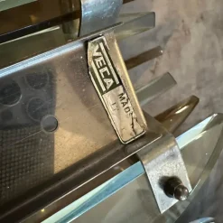 Hot Pamono Space Age Italian Green and Smoked Glass Wall Sconces by Veca, 1960s, Set of 2