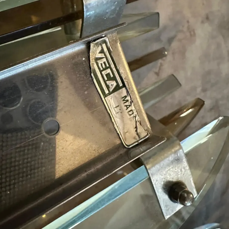 Hot Pamono Space Age Italian Green and Smoked Glass Wall Sconces by Veca, 1960s, Set of 2