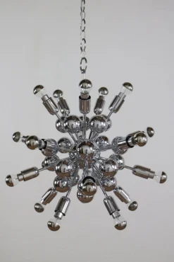 Hot Pamono Space Age Italian 20-Light Sputnik Chandelier by Reggiani Goffredo, 1965