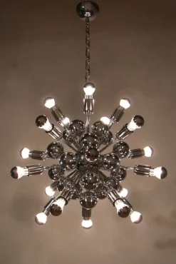 Hot Pamono Space Age Italian 20-Light Sputnik Chandelier by Reggiani Goffredo, 1965