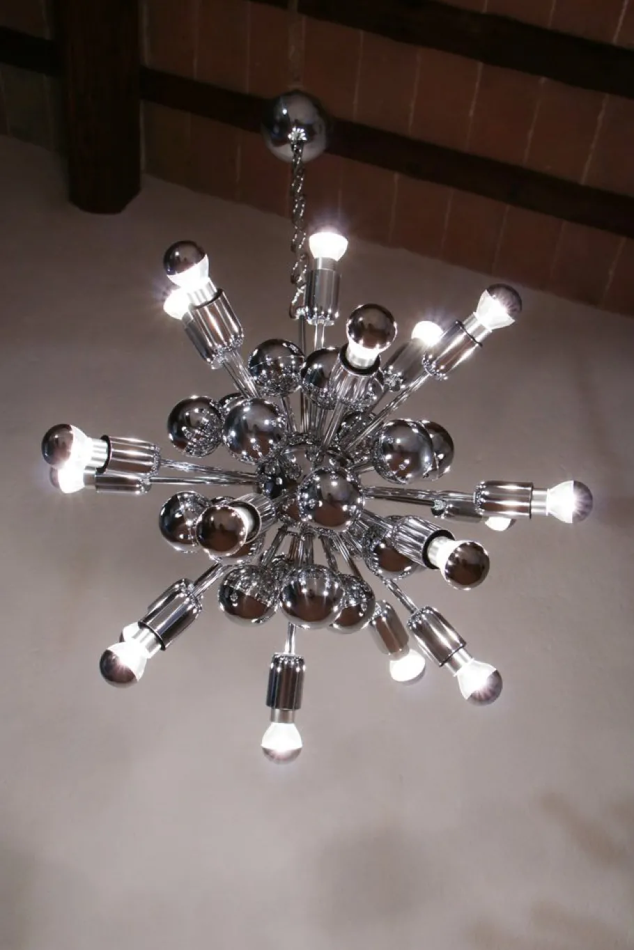 Hot Pamono Space Age Italian 20-Light Sputnik Chandelier by Reggiani Goffredo, 1965
