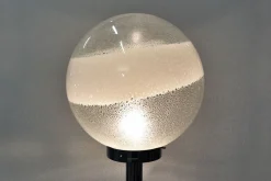 Pamono Space Age Italian Metal and Murano Glass Floor Lamp from Mazzega, 1970s
