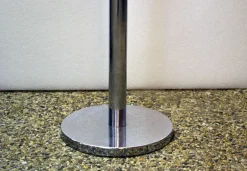 Pamono Space Age Italian Metal and Murano Glass Floor Lamp from Mazzega, 1970s