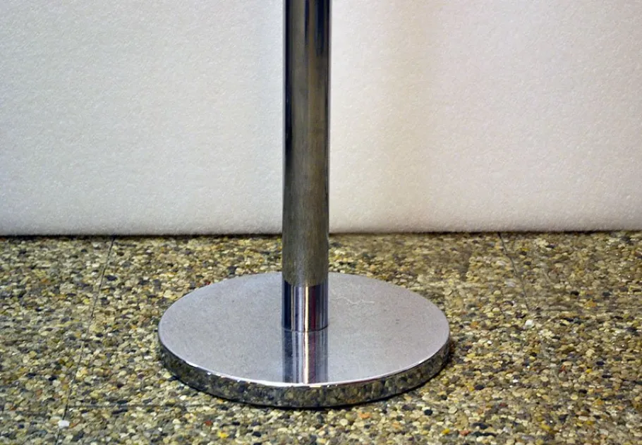 Pamono Space Age Italian Metal and Murano Glass Floor Lamp from Mazzega, 1970s