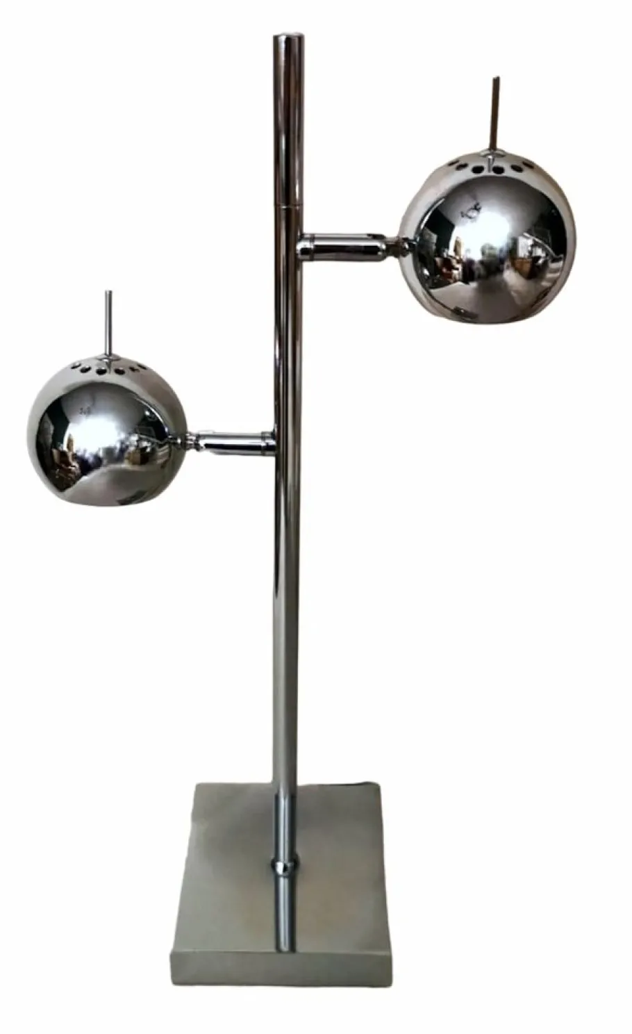 Sale Pamono Space Age Italian Table Lamp in Chromed Metal in the style of Goffredo Reggiani, 1975