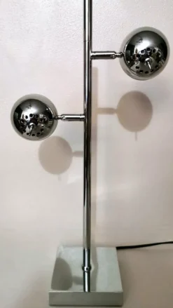 Sale Pamono Space Age Italian Table Lamp in Chromed Metal in the style of Goffredo Reggiani, 1975