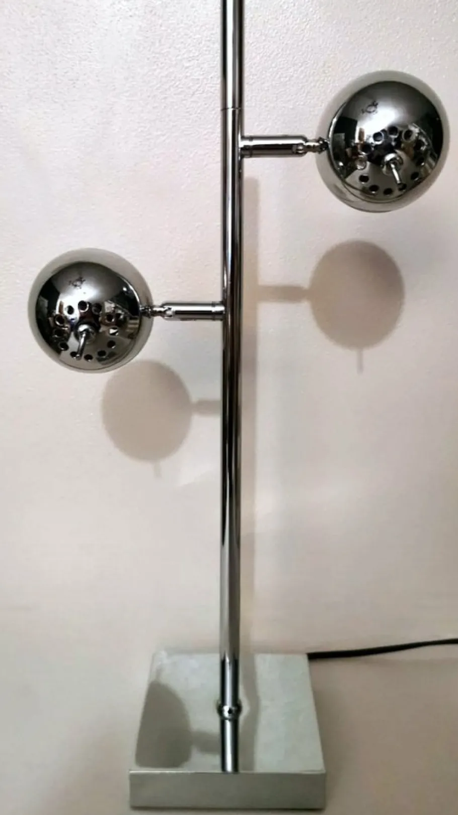 Sale Pamono Space Age Italian Table Lamp in Chromed Metal in the style of Goffredo Reggiani, 1975