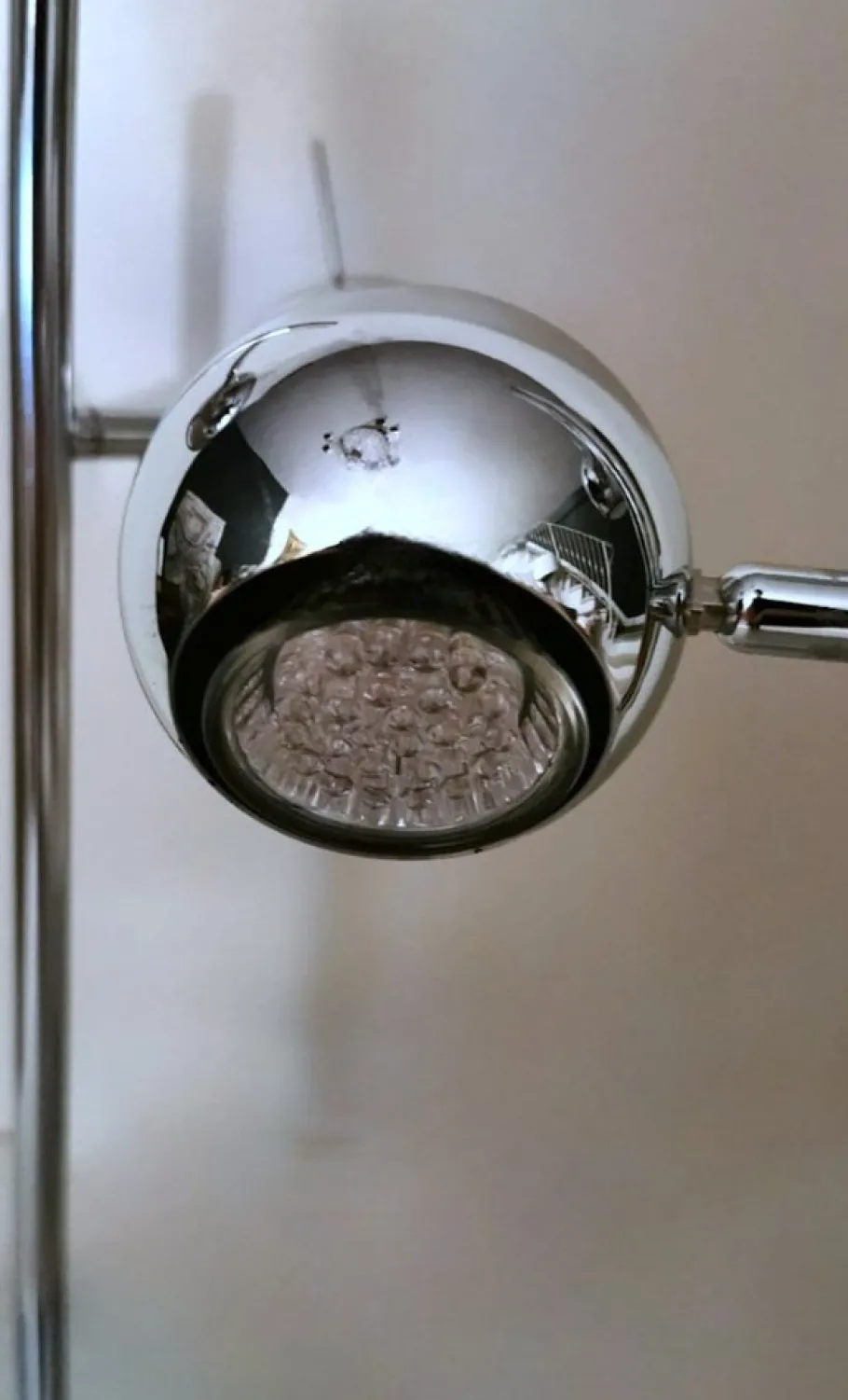 Sale Pamono Space Age Italian Table Lamp in Chromed Metal in the style of Goffredo Reggiani, 1975