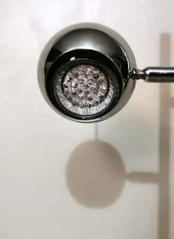 Sale Pamono Space Age Italian Table Lamp in Chromed Metal in the style of Goffredo Reggiani, 1975