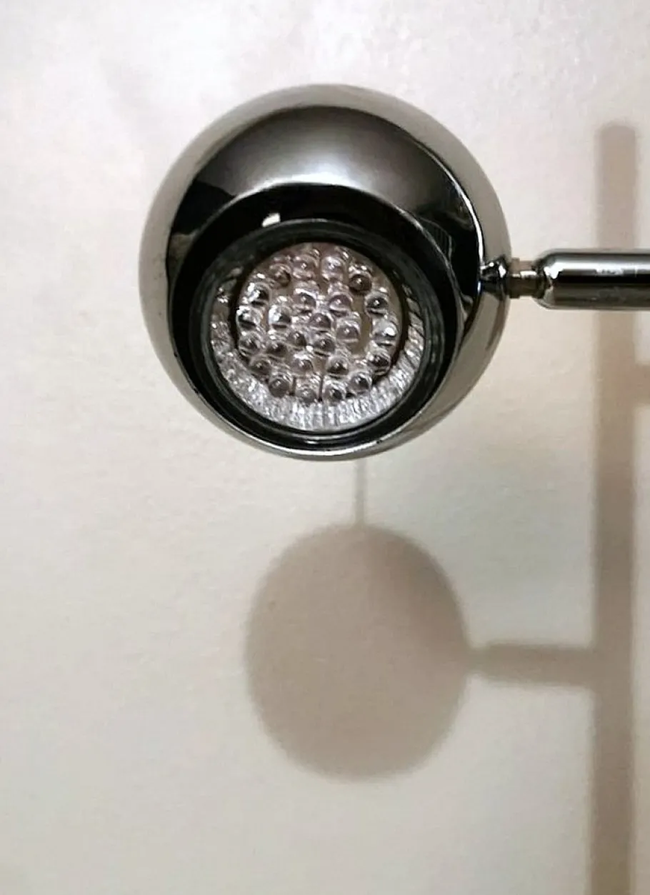 Sale Pamono Space Age Italian Table Lamp in Chromed Metal in the style of Goffredo Reggiani, 1975