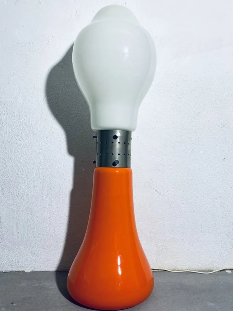 New Pamono Space Age Lipstick Floor Lamp from Mazzega, Italy