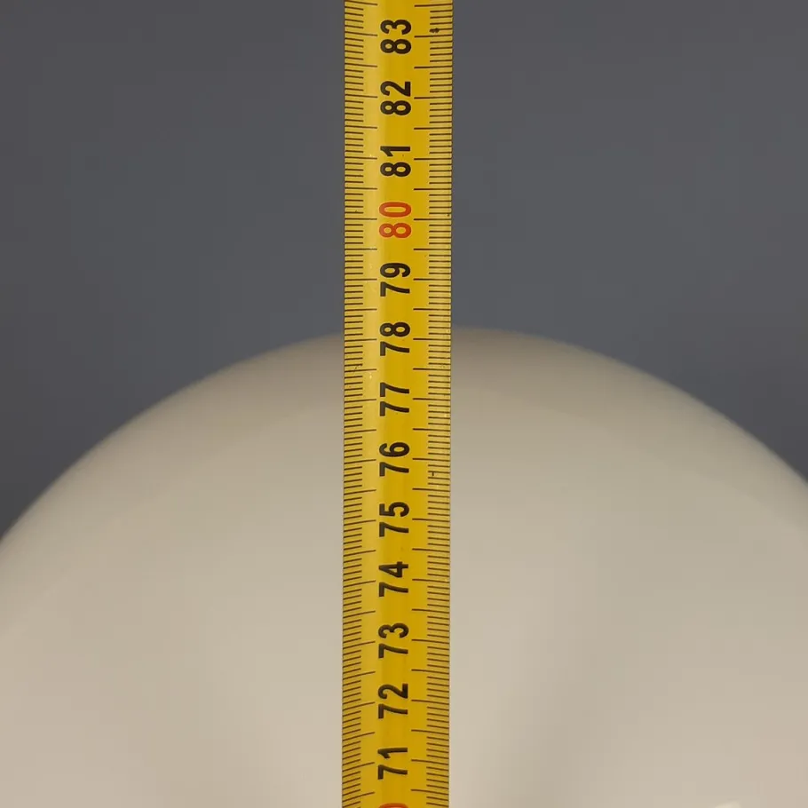 New Pamono Space Age Metal and Murano Glass Table Lamp, 1970s