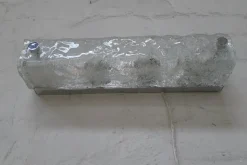 Discount Pamono Space Age Murano Ice Glass Bathroom Wall Lamp with Socket from Hillebrand Lighting, 1970s