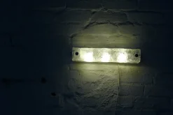 Discount Pamono Space Age Murano Ice Glass Bathroom Wall Lamp with Socket from Hillebrand Lighting, 1970s