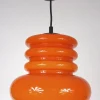 Discount Pamono Space Age Orange Ceiling Lamp from Peill & Putzler, 1960s