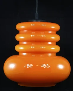 Discount Pamono Space Age Orange Ceiling Lamp from Peill & Putzler, 1960s