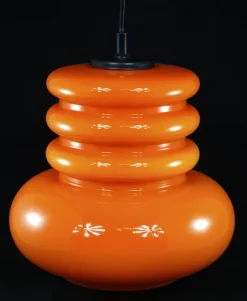 Discount Pamono Space Age Orange Ceiling Lamp from Peill & Putzler, 1960s