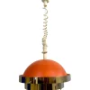 Hot Pamono Space Age Orange Ceiling Light by Sijaj Hrastnik, 1960s