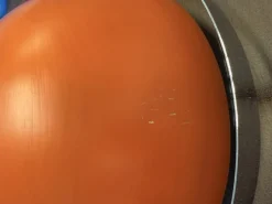 Hot Pamono Space Age Orange Ceiling Light by Sijaj Hrastnik, 1960s