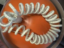 Hot Pamono Space Age Orange Ceiling Light by Sijaj Hrastnik, 1960s