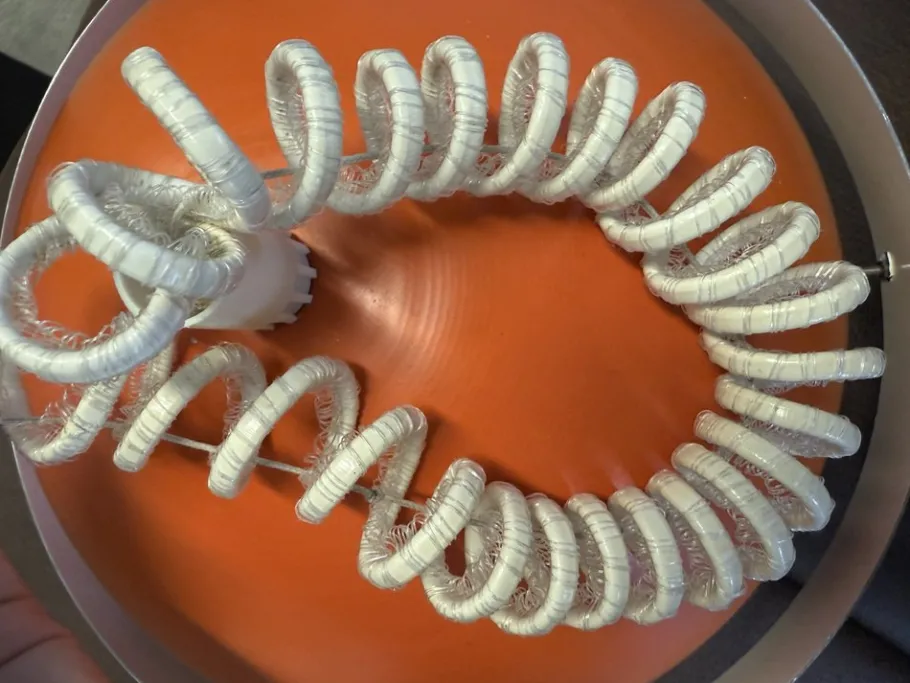 Hot Pamono Space Age Orange Ceiling Light by Sijaj Hrastnik, 1960s