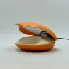 Clearance Pamono Space Age Orange Lamp Oyster by Gamma3, 1970s