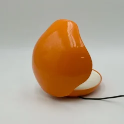 Clearance Pamono Space Age Orange Lamp Oyster by Gamma3, 1970s