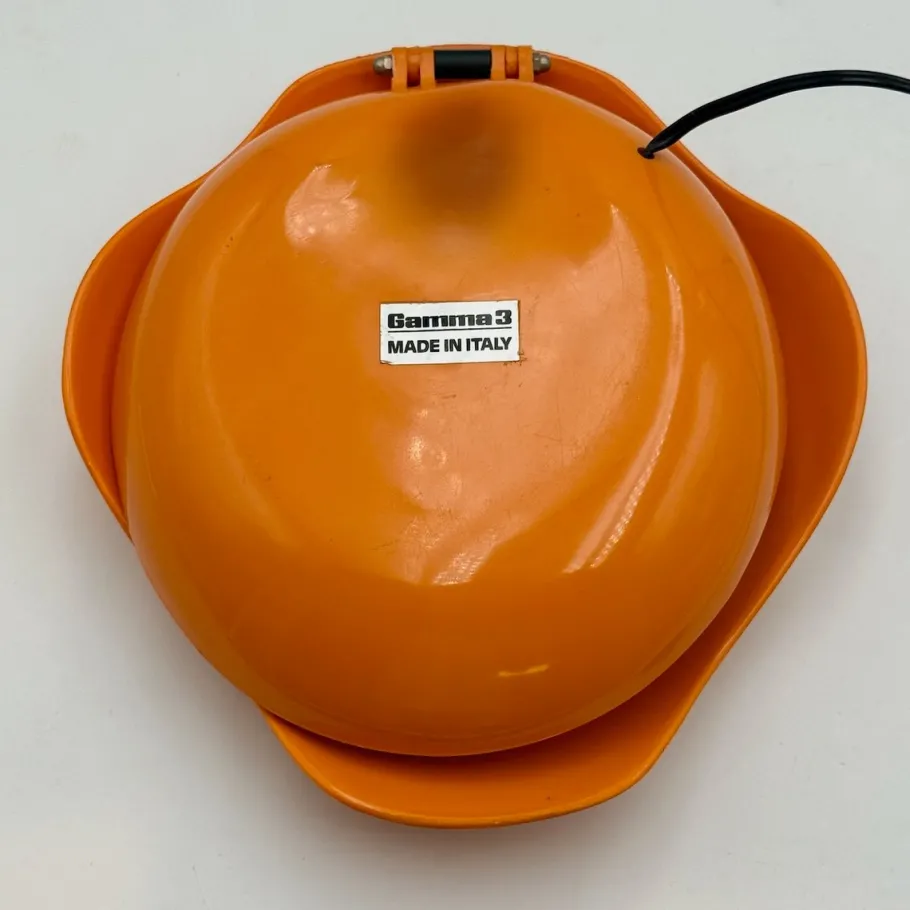 Clearance Pamono Space Age Orange Lamp Oyster by Gamma3, 1970s