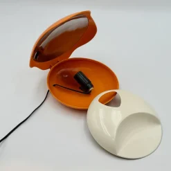 Clearance Pamono Space Age Orange Lamp Oyster by Gamma3, 1970s