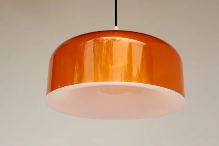 Sale Pamono Space Age Orange Pendant Lamp, 1960s