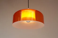 Sale Pamono Space Age Orange Pendant Lamp, 1960s