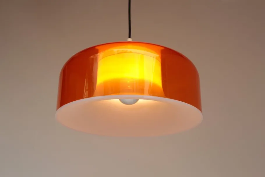 Sale Pamono Space Age Orange Pendant Lamp, 1960s