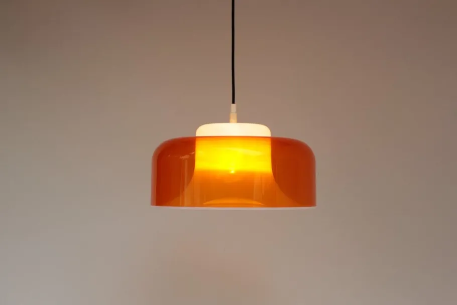 Sale Pamono Space Age Orange Pendant Lamp, 1960s