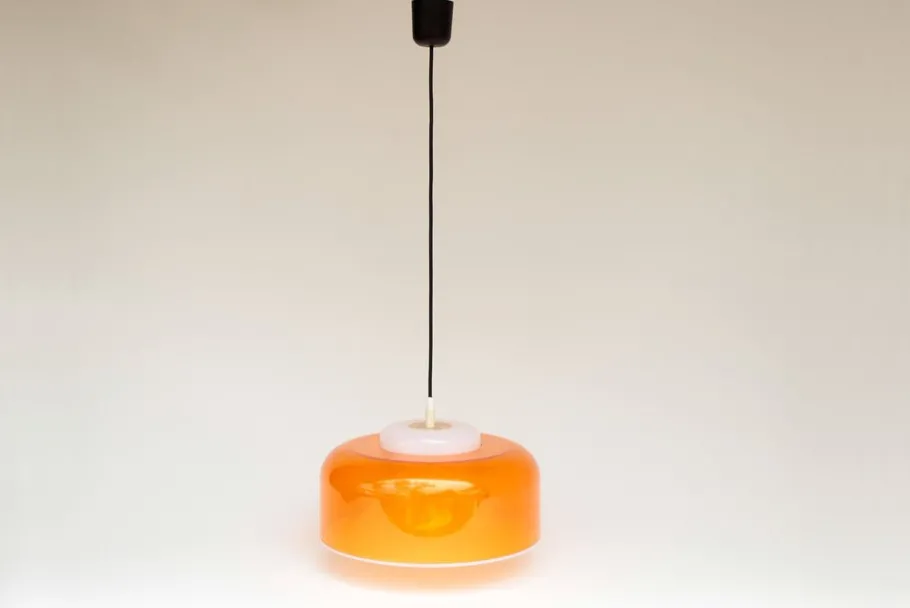 Sale Pamono Space Age Orange Pendant Lamp, 1960s