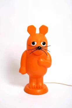 Hot Pamono Space Age Orange Plastic Mouse Table or Floor Lamp, Germany, 1970s
