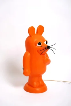 Hot Pamono Space Age Orange Plastic Mouse Table or Floor Lamp, Germany, 1970s