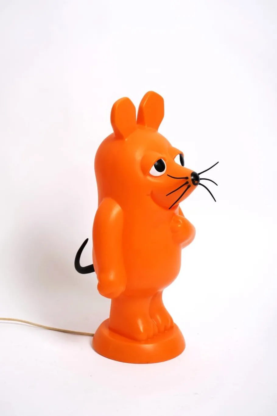 Hot Pamono Space Age Orange Plastic Mouse Table or Floor Lamp, Germany, 1970s