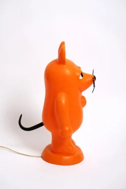 Hot Pamono Space Age Orange Plastic Mouse Table or Floor Lamp, Germany, 1970s