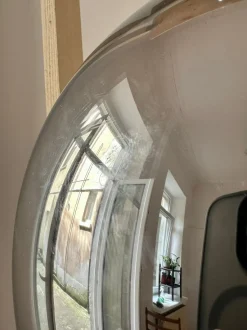 Best Pamono Space Age Pendant Lamp in Half-Mirrored Acrylic, 1970s